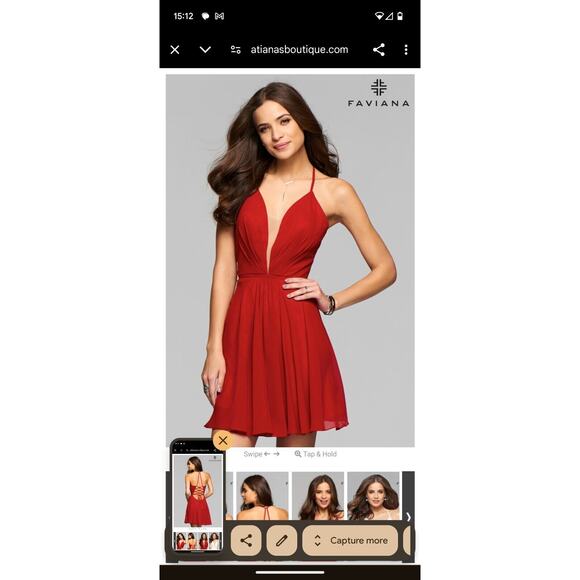 NWOT Faviana Hoco Cocktail Sleeveless Dress Black Size 0 - Picture 9 of 10